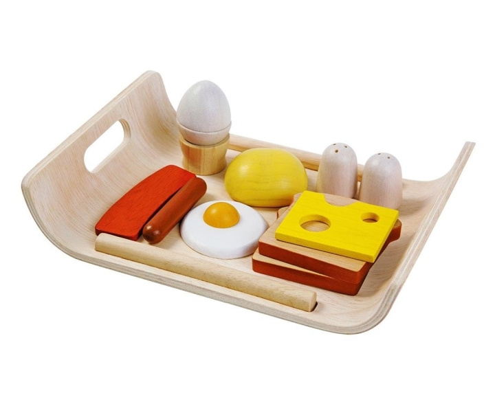 PlanToys Playfood - Bricka med frukostmeny (3415) i gruppen LEKSAKER, BARN- & BABYPRODUKTER / Leksaker / Lilla hemmet & Rollek hos TP E-commerce Nordic AB (D06575)