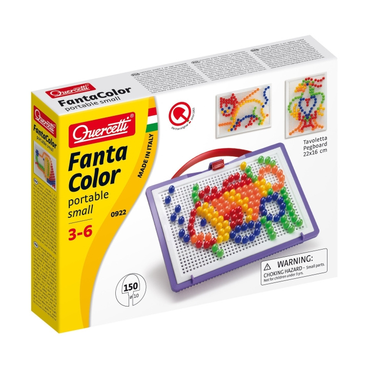 Quercetti Fanta Color Tab 150 st. - (QU-922) i gruppen SPORT, FRITID & HOBBY / Hobby / Pärlor / Pärlplattor & Pärlor hos TP E-commerce Nordic AB (D06590)