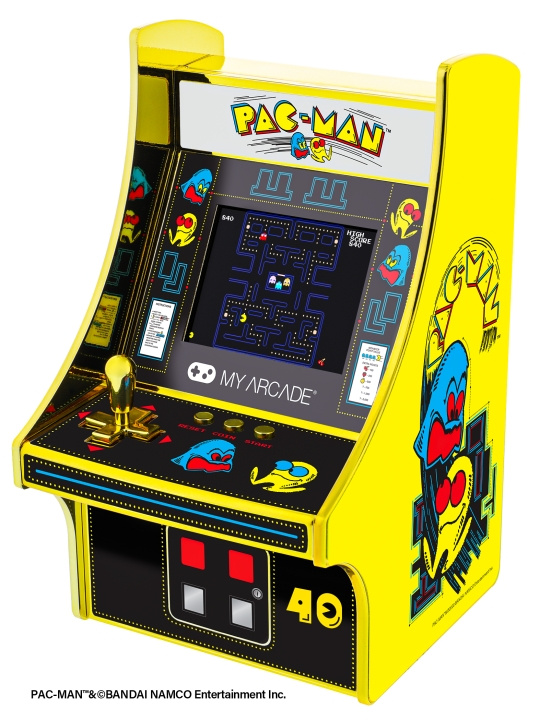 My Arcade Micro Player PacMan 40-årsjubileum i gruppen HEMELEKTRONIK / Spelkonsoler & Tillbehör / Övriga spel & tillbehör hos TP E-commerce Nordic AB (D06722)