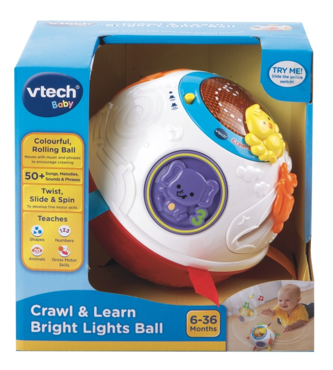 VTech Krabb- och inlärningsboll för barn (dansk) (950-151532) i gruppen LEKSAKER, BARN- & BABYPRODUKTER / Babyleksaker / Aktivitetsleksaker hos TP E-commerce Nordic AB (D06780)