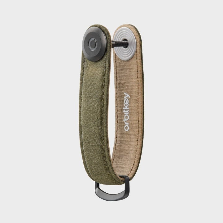 Orbitkey Nyckelhållare i vaxad canvas - Khakigrön i gruppen SPORT, FRITID & HOBBY / Roliga prylar / Smarta saker hos TP E-commerce Nordic AB (D06818)