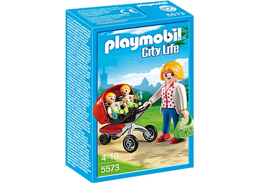 Playmobil Mor med tvillingvagn (5573) i gruppen LEKSAKER, BARN- & BABYPRODUKTER / Leksaker / Lekset hos TP E-commerce Nordic AB (D06882)