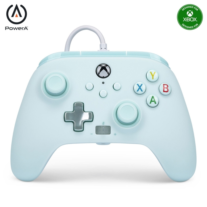 PowerA Enhanced Wired Controller - Xbox Series X/S - Bomullsgodisblå i gruppen HEMELEKTRONIK / Spelkonsoler & Tillbehör / Xbox Series X/S / Tillbehör hos TP E-commerce Nordic AB (D06887)