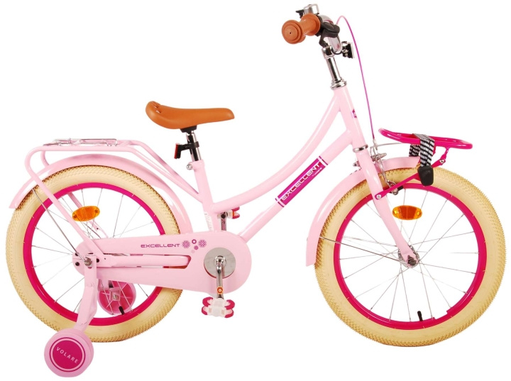 Volare Barncykel 18 Excellent - Rosa (21778) i gruppen LEKSAKER, BARN- & BABYPRODUKTER / Uteleksaker / Cyklar & Sparkcyklar hos TP E-commerce Nordic AB (D07051)