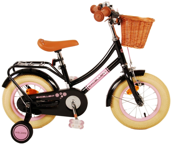 Volare Barncykel 12 - Excellent Svart (21186) i gruppen LEKSAKER, BARN- & BABYPRODUKTER / Uteleksaker / Cyklar & Sparkcyklar hos TP E-commerce Nordic AB (D07053)