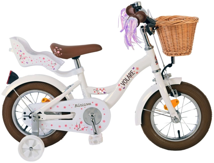 Volare Barncykel 12 - Blossom Vit (31244) i gruppen LEKSAKER, BARN- & BABYPRODUKTER / Uteleksaker / Cyklar & Sparkcyklar hos TP E-commerce Nordic AB (D07059)