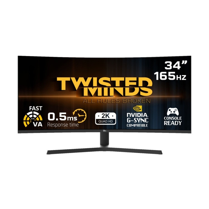 Twisted Minds Eclipse Pro Series CURVE 34 WQHD - 165HZ 0,5 ms VA-spelmonitor i gruppen DATORER & KRINGUTRUSTNING / Datorskärmar & Tillbehör / Datorskärmar hos TP E-commerce Nordic AB (D07086)