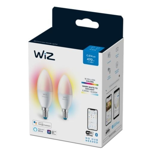 WiZ Candle C37 E14 2-pack färg i gruppen HEMELEKTRONIK / Belysning / LED-lampor hos TP E-commerce Nordic AB (D07093)