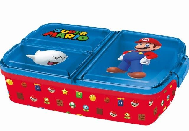 Super Mario Stor - Smörgåslåda med flera fack - Super Mario (088808735-21420) i gruppen LEKSAKER, BARN- & BABYPRODUKTER / Äta & Dricka / Barnserviser hos TP E-commerce Nordic AB (D07147)