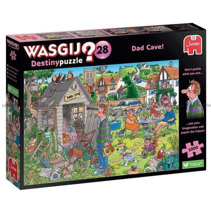 Wasgij Destiny 28 Pappagrottan! (1000 bitar) (JUM02092) i gruppen SPORT, FRITID & HOBBY / Hobby / Pussel hos TP E-commerce Nordic AB (D07168)