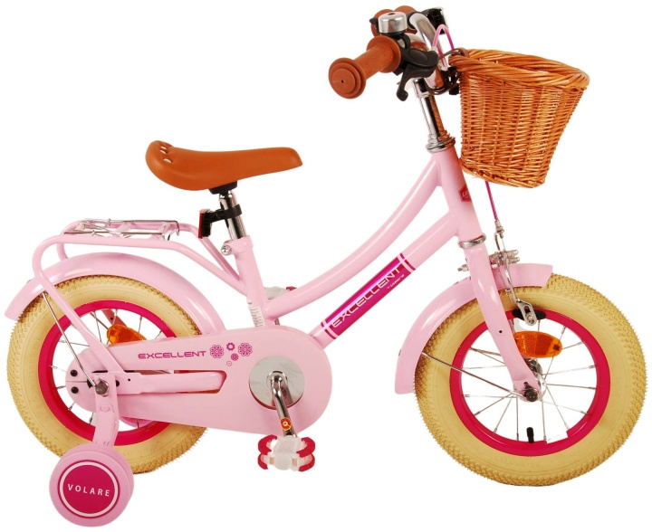 Volare Barncykel 12 - Excellent Rosa (21188) i gruppen LEKSAKER, BARN- & BABYPRODUKTER / Uteleksaker / Cyklar & Sparkcyklar hos TP E-commerce Nordic AB (D07187)