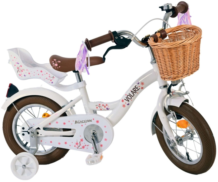 Volare Barncykel 14 - Blossom Vit (31244) i gruppen LEKSAKER, BARN- & BABYPRODUKTER / Uteleksaker / Cyklar & Sparkcyklar hos TP E-commerce Nordic AB (D07220)