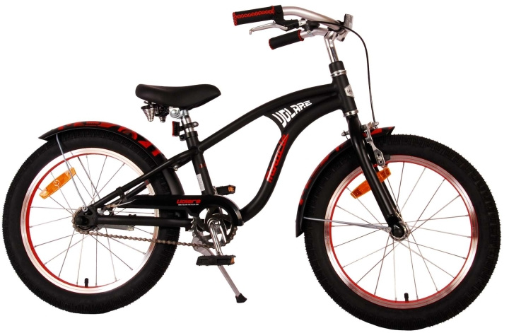 Volare Children\'s Bicycle 18 - Miracle Cruiser Matt Black (21885) i gruppen LEKSAKER, BARN- & BABYPRODUKTER / Uteleksaker / Cyklar & Sparkcyklar hos TP E-commerce Nordic AB (D07221)