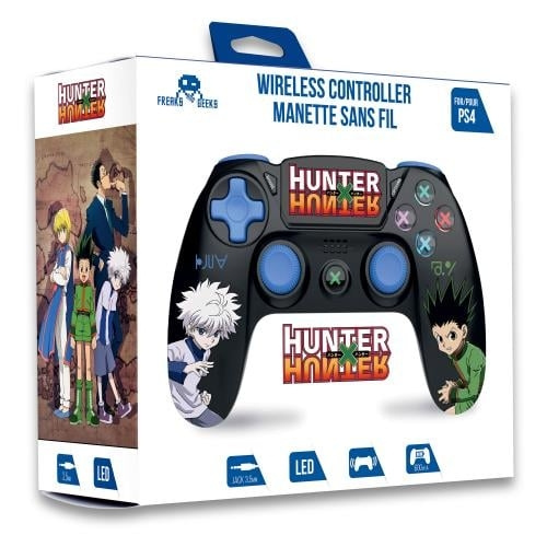 Trade Invaders Hunter x Hunter-Trådlös handkontroll för PS4 med 3,5 mm jackuttag (svart) - Duo Gon Kirua i gruppen HEMELEKTRONIK / Spelkonsoler & Tillbehör / Sony PlayStation 4 hos TP E-commerce Nordic AB (D07258)