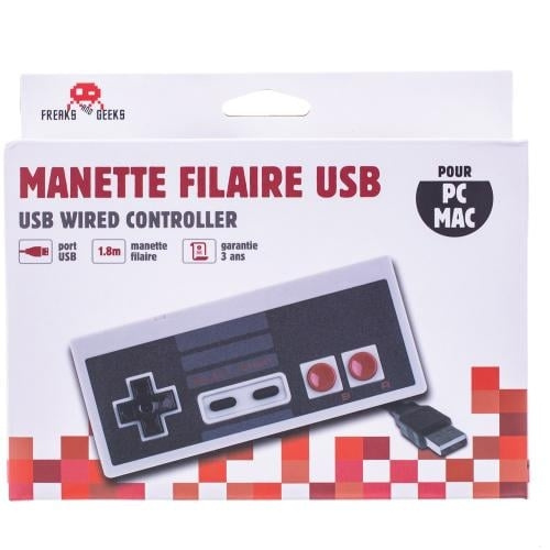 Trade Invaders USB NES-kontroller för PC/MAC i gruppen HEMELEKTRONIK / Spelkonsoler & Tillbehör / Nintendo Entertainment System (NES, 8-bit) hos TP E-commerce Nordic AB (D07261)