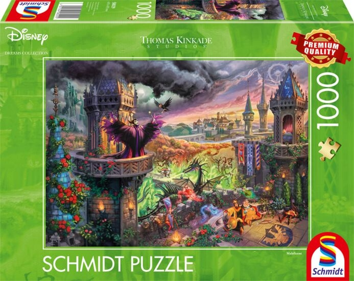 Schmidt Thomas Kinkade: Disney Maleficent (1000 bitar) (SCH8029) i gruppen SPORT, FRITID & HOBBY / Hobby / Pussel hos TP E-commerce Nordic AB (D07287)