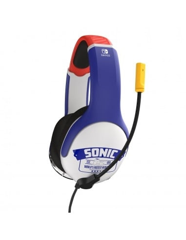 PDP Gaming Airlite Plus trådanslutet headset Sonic Realmz i gruppen HEMELEKTRONIK / Spelkonsoler & Tillbehör / Nintendo Switch / Tillbehör hos TP E-commerce Nordic AB (D07301)