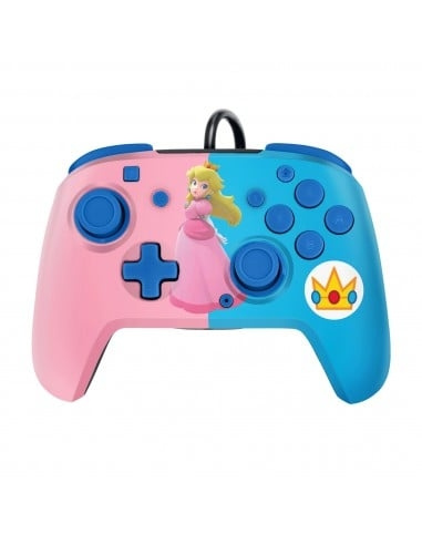 PDP Gaming Faceoff Deluxe Audio Wired Controller Peach Licensierad Switch i gruppen HEMELEKTRONIK / Spelkonsoler & Tillbehör / Nintendo Switch / Tillbehör hos TP E-commerce Nordic AB (D07305)