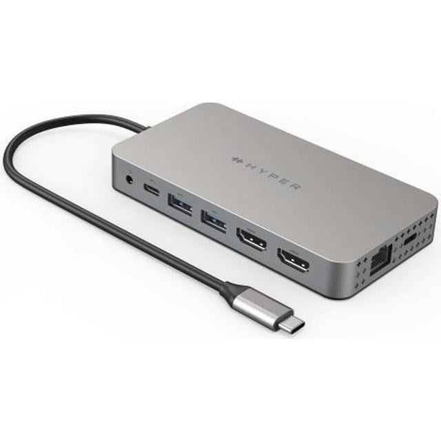 Targus Dubbel 4K HDMI 10-i-1 USB-C-hubb i gruppen DATORER & KRINGUTRUSTNING / Bärbara datorer & tillbehör / Dockningsstation hos TP E-commerce Nordic AB (D07328)