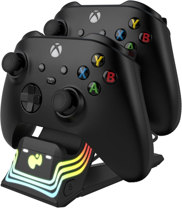 PDP Gaming Afterglow Wave Dual-laddare svart Xbox i gruppen HEMELEKTRONIK / Spelkonsoler & Tillbehör / Xbox Series X/S / Tillbehör hos TP E-commerce Nordic AB (D07341)