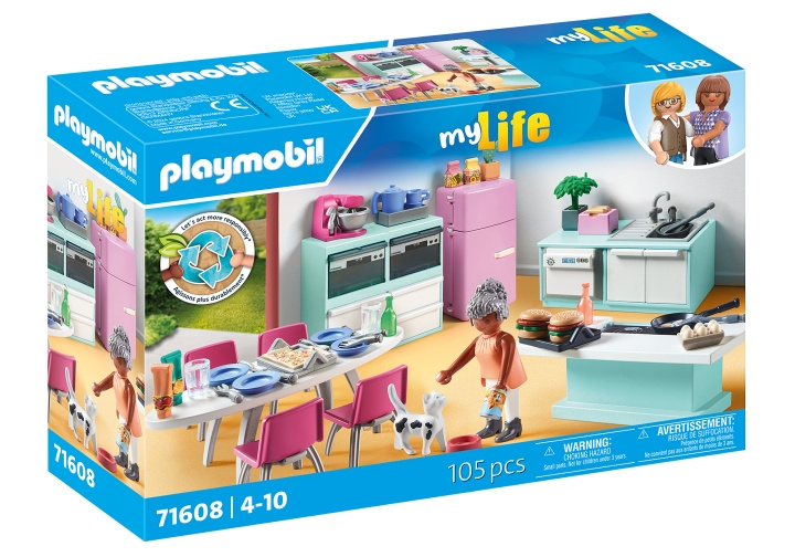 Playmobil Kök med matplats (71608) i gruppen LEKSAKER, BARN- & BABYPRODUKTER / Leksaker / Lekset hos TP E-commerce Nordic AB (D07372)