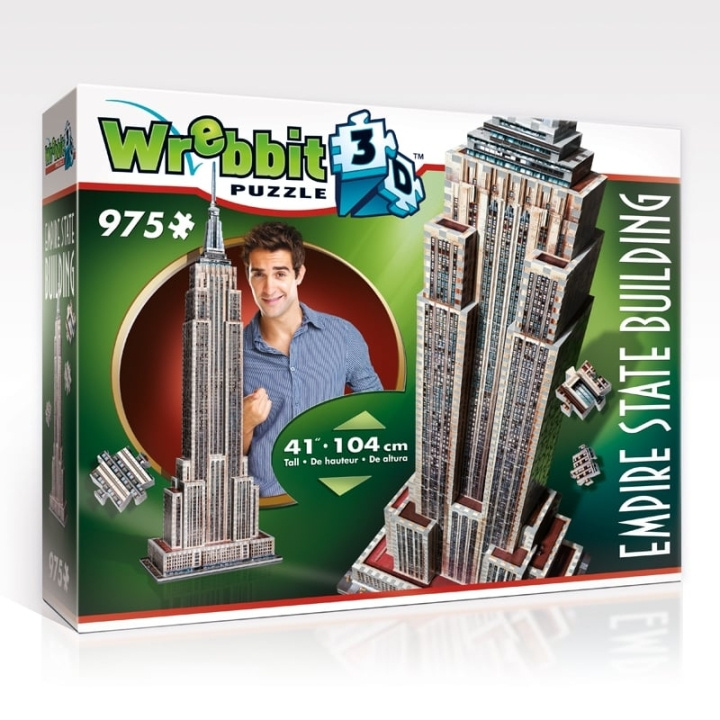 Wrebbit 3D-pussel - Empire State Building (40970027) i gruppen SPORT, FRITID & HOBBY / Hobby / Pussel hos TP E-commerce Nordic AB (D07428)