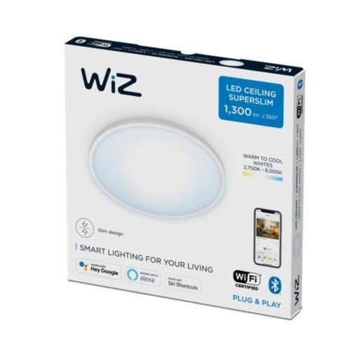 WiZ SuperSlim WiZ Taklampa 14W W RD 27-65K TW i gruppen LEKSAKER, BARN- & BABYPRODUKTER / Barnrum / Barnlampor / Taklampor & Vägglampor hos TP E-commerce Nordic AB (D07431)