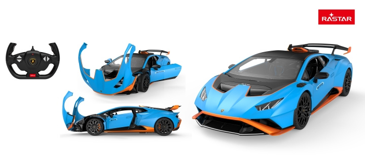 Rastar R/C Lamborghini Huracan STO 1:14 - (98700) i gruppen LEKSAKER, BARN- & BABYPRODUKTER / Radiostyrt / Radiostyrda bilar hos TP E-commerce Nordic AB (D07484)