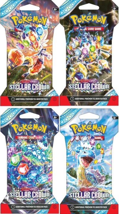 Pokémon Scarlet & Violet - Stellar Crown Sleeved Booster Pack i gruppen LEKSAKER, BARN- & BABYPRODUKTER / Spel / Kortspel hos TP E-commerce Nordic AB (D07486)