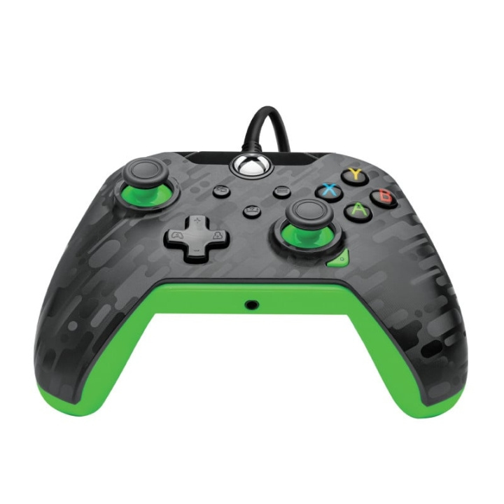 PDP Gaming Trådbunden handkontroll Xbox Series X Carbon - Neon ( Grön ) i gruppen HEMELEKTRONIK / Spelkonsoler & Tillbehör / Xbox Series X/S / Tillbehör hos TP E-commerce Nordic AB (D07629)