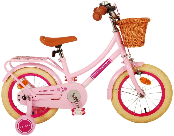 Volare Barncykel 14 - Utmärkt rosa (21148) i gruppen LEKSAKER, BARN- & BABYPRODUKTER / Uteleksaker / Cyklar & Sparkcyklar hos TP E-commerce Nordic AB (D07637)