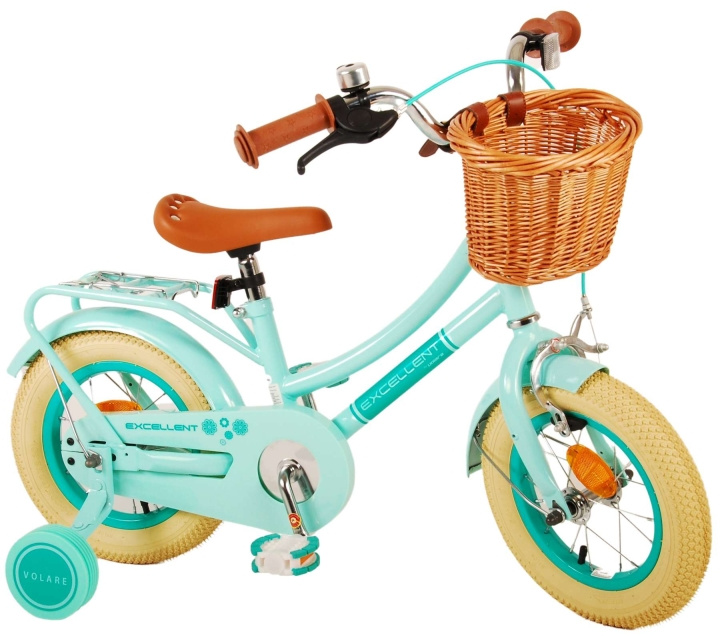 Volare Barncykel 12 - Excellent Grön (21187) i gruppen LEKSAKER, BARN- & BABYPRODUKTER / Uteleksaker / Cyklar & Sparkcyklar hos TP E-commerce Nordic AB (D07640)