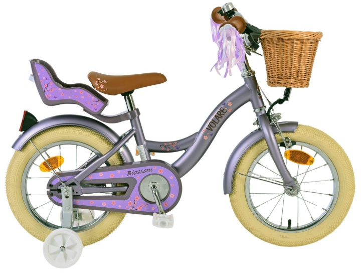 Volare Barncykel 14 - Blossom Lila (31442) i gruppen LEKSAKER, BARN- & BABYPRODUKTER / Uteleksaker / Cyklar & Sparkcyklar hos TP E-commerce Nordic AB (D07643)