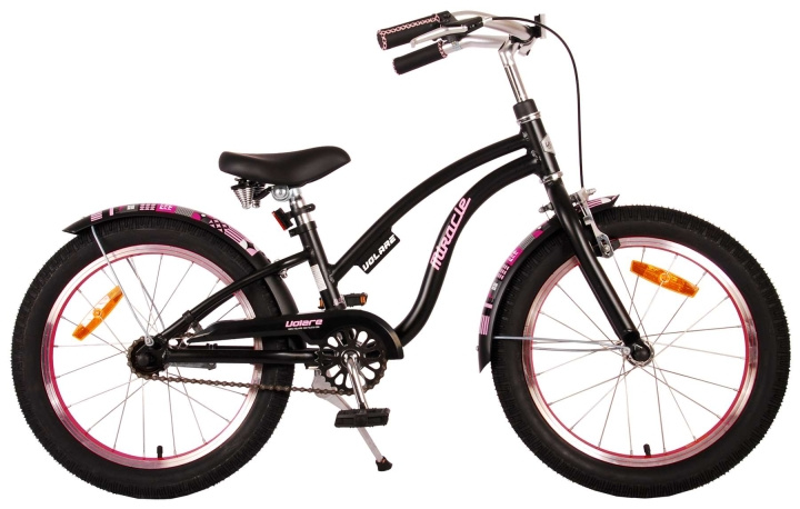 Volare Barncykel 18 - Miracle Cruiser Matt Black (21887) i gruppen LEKSAKER, BARN- & BABYPRODUKTER / Uteleksaker / Cyklar & Sparkcyklar hos TP E-commerce Nordic AB (D07645)