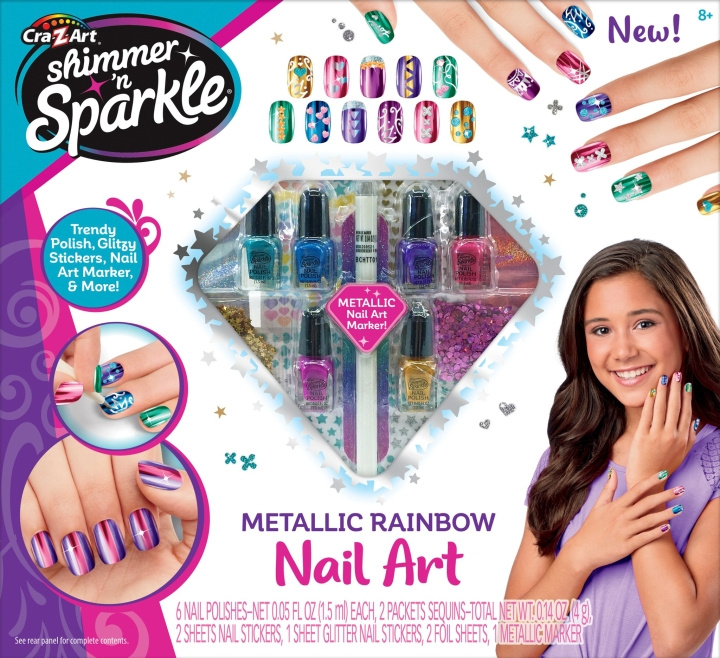 Shimmer ’n Sparkle Shimmer \'n Sparkle - Metallic Regnbåge Nagelkonst (65540) i gruppen LEKSAKER, BARN- & BABYPRODUKTER / Leksaker / Maskeradkläder hos TP E-commerce Nordic AB (D07722)