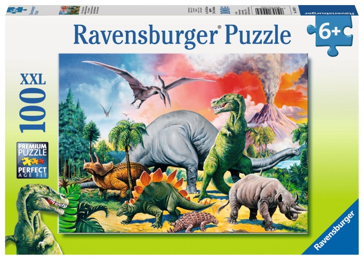 Ravensburger Bland dinosaurierna - 100 p - 10957 i gruppen SPORT, FRITID & HOBBY / Hobby / Pussel hos TP E-commerce Nordic AB (D07727)