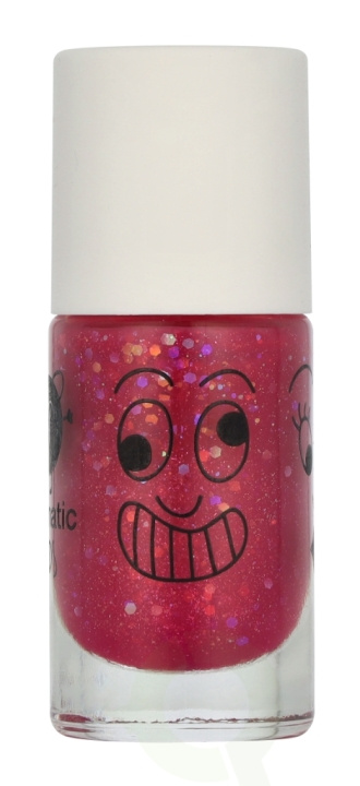 Nailmatic Kids Nail Polish 8 ml Clear Raspberry Glitter i gruppen SKÖNHET & HÄLSA / Manikyr/Pedikyr / Nagellack hos TP E-commerce Nordic AB (D07829)