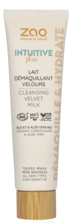 Zao Intuitive Skin Cleansing Velvet Milk 100 ml Organic Cornflower & Aloe Vera i gruppen SKÖNHET & HÄLSA / Hudvård / Ansiktsvård / Dagkräm hos TP E-commerce Nordic AB (D07848)