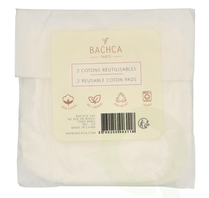 Bachca Paris Reusable Makeup Remover Pads Set 2 piece 2 Pieces i gruppen SKÖNHET & HÄLSA / Makeup / Sminkborttagning hos TP E-commerce Nordic AB (D07865)