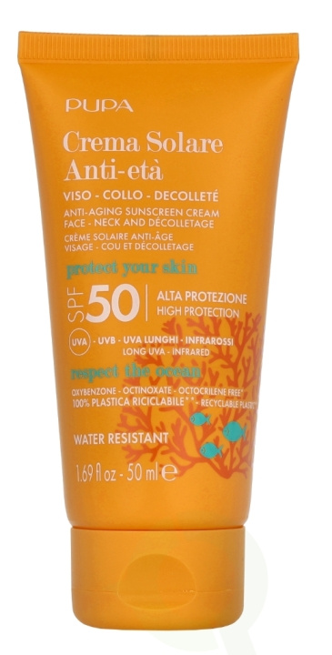 Pupa Milano Pupa Anti-Aging Sunscreen SPF50 50 ml i gruppen SKÖNHET & HÄLSA / Hudvård / Solskydd & Tanning / Solskydd hos TP E-commerce Nordic AB (D07901)