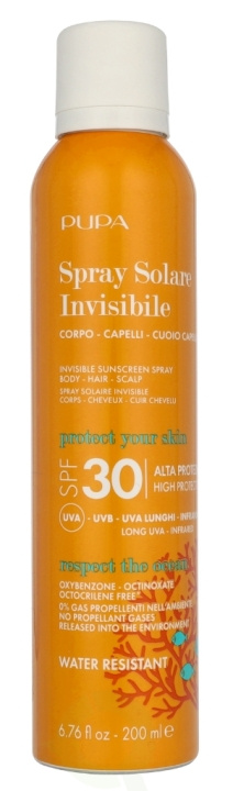 Pupa Milano Pupa Invisible Body Scalp Sun Spray SPF30 200 ml i gruppen SKÖNHET & HÄLSA / Hudvård / Solskydd & Tanning / Solskydd hos TP E-commerce Nordic AB (D07902)