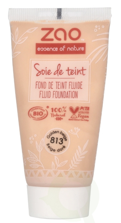 Zao Soie De Teint Fluid Foundation 30 ml #813 Beige Dore i gruppen SKÖNHET & HÄLSA / Makeup / Basmakeup / Foundation hos TP E-commerce Nordic AB (D07934)