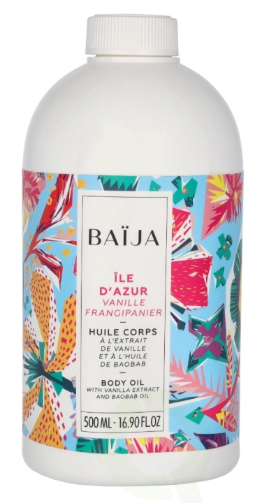 Baija Paris Baija Ile D\'Azur Body Oil 500 ml Vanille Frangipanier i gruppen SKÖNHET & HÄLSA / Hudvård / Kroppsvård / Body lotion hos TP E-commerce Nordic AB (D07951)