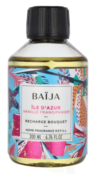 Baija Paris Baija Ile D\'Azur Scented Diffuser Refill 200 ml Vanille Frangipanier i gruppen SKÖNHET & HÄLSA / Doft & Parfym / Övrig doft / Doftspridare hos TP E-commerce Nordic AB (D07953)