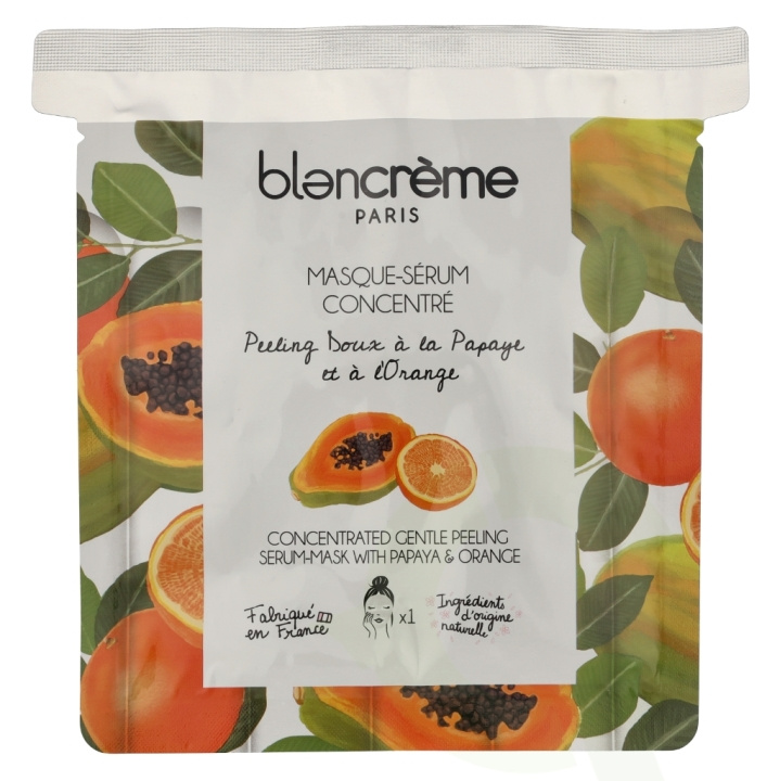 Blancreme Concentrated Serum-Mask 1 piece With Peeling Papaya & Orange i gruppen SKÖNHET & HÄLSA / Hudvård / Ansiktsvård / Masker hos TP E-commerce Nordic AB (D07962)