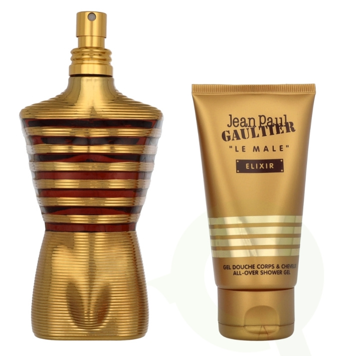 Jean Paul Gaultier Le Male Elixir Giftset 200 ml Edp Spray 125ml/Shower Gel 75ml i gruppen SKÖNHET & HÄLSA / Doft & Parfym / Parfym / Parfym för honom hos TP E-commerce Nordic AB (D08054)