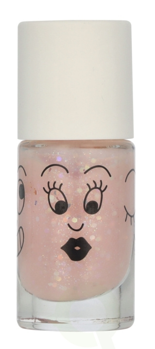 Nailmatic Kids Nail Polish 8 ml Clear Pink Glitter i gruppen SKÖNHET & HÄLSA / Manikyr/Pedikyr / Nagellack hos TP E-commerce Nordic AB (D08074)