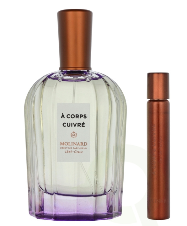 Molinard La Collection Privee A Corps Cuivre Giftset 97.5 ml Edp Spray 90ml/Edp Spray 7,5ml i gruppen SKÖNHET & HÄLSA / Doft & Parfym / Parfym / Parfym för henne hos TP E-commerce Nordic AB (D08147)