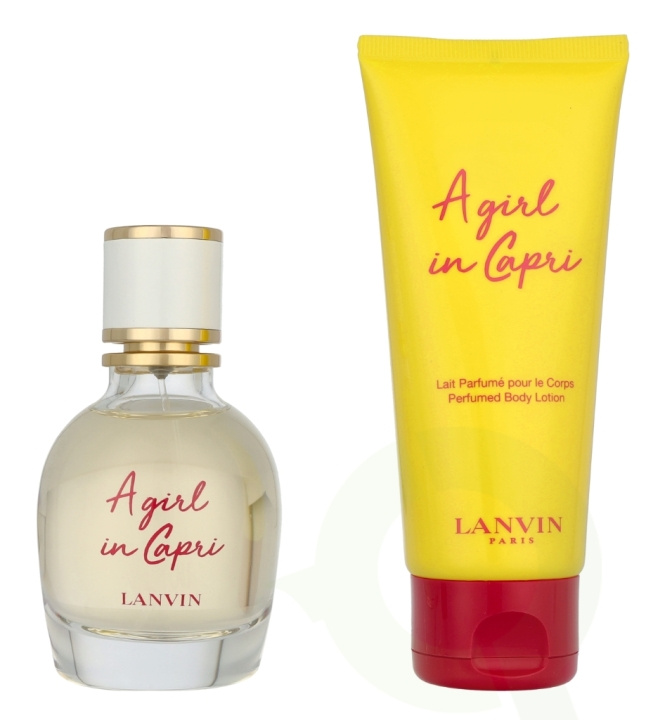 Lanvin A Girl In Capri Giftset 150 ml Edt Spray 50ml/Body Lotion 100ml i gruppen SKÖNHET & HÄLSA / Presentkit / Presentkit För Henne hos TP E-commerce Nordic AB (D08150)