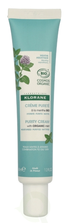 Klorane Purity Cream - Mint 40 ml i gruppen SKÖNHET & HÄLSA / Hudvård / Ansiktsvård / Ansiktskräm hos TP E-commerce Nordic AB (D08155)